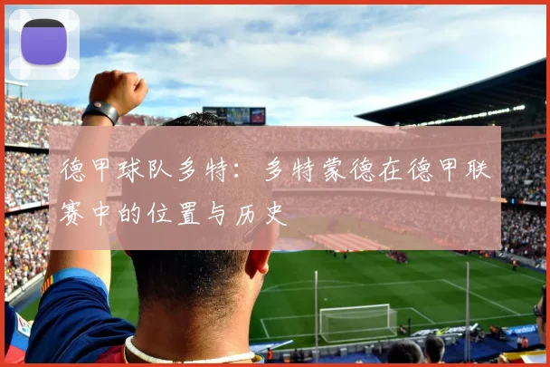 德甲球队多特:多特蒙德在德甲联赛中的位置与历史